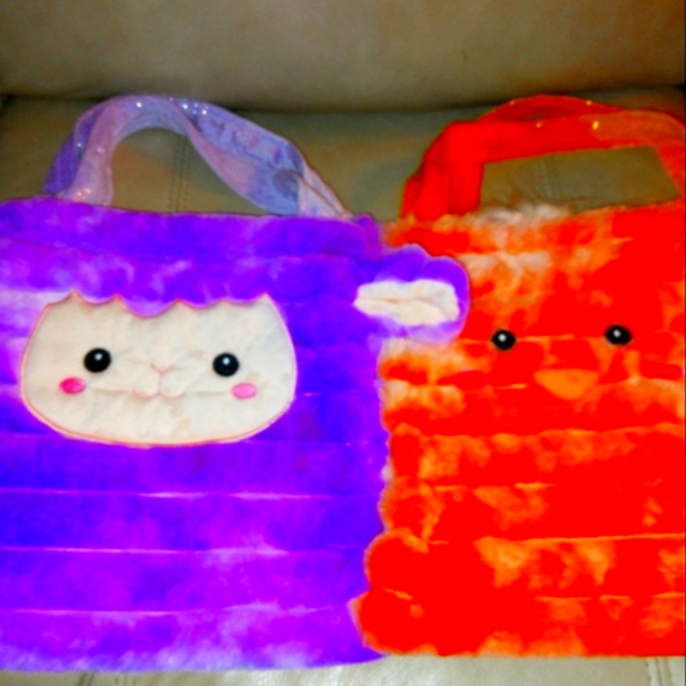 Cute Soft And Fluffy Tote Bags